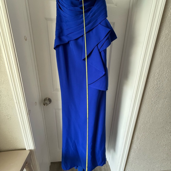 Terani Couture Strapless Stretch Ruched Waist Ruffle Mermaid Gown - Picture 4 of 7